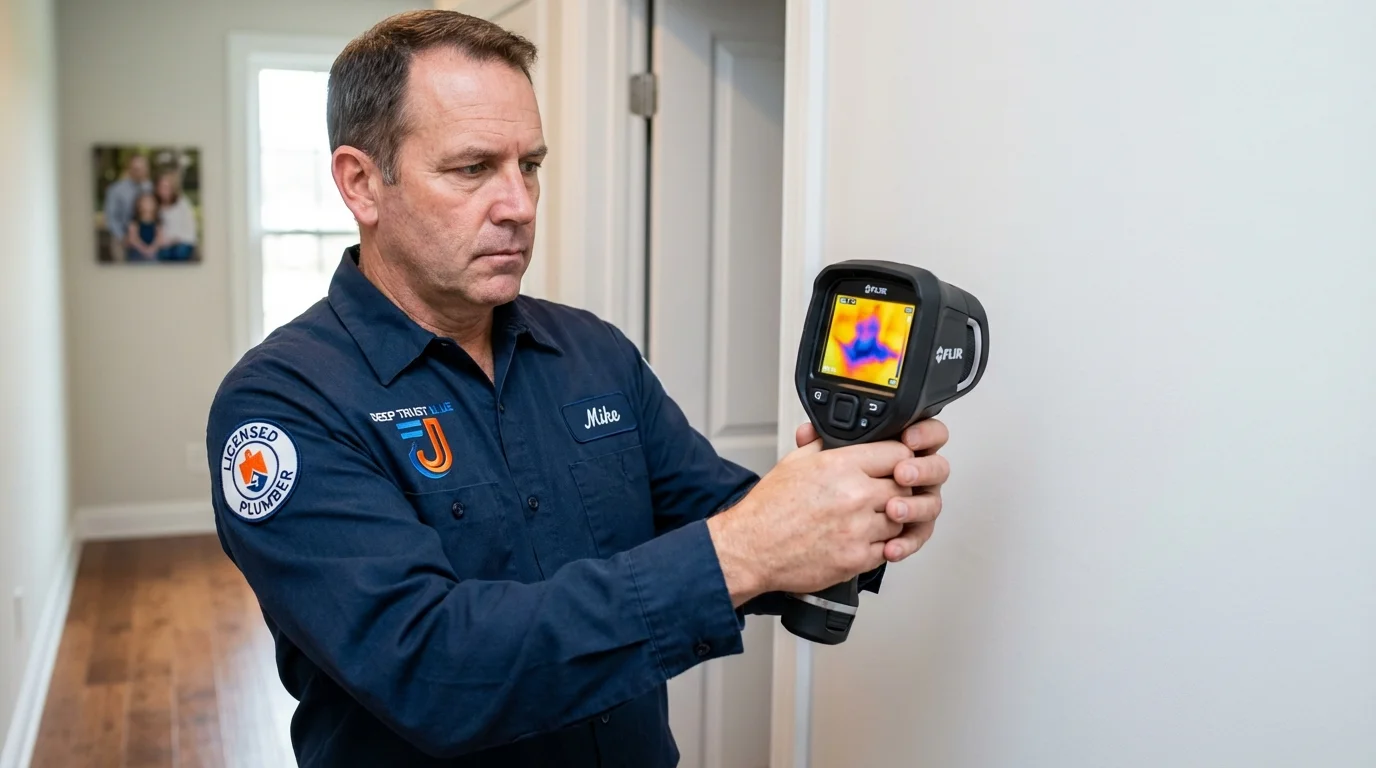 Thermal imaging leak detection by Johns Plumbing LLC in Presidio